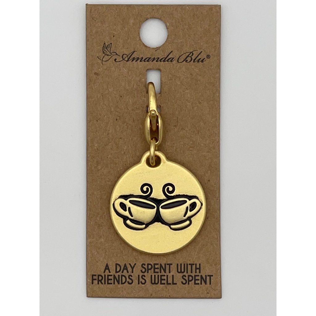 Charm Gold Tone A Day With Friends Is A Day Well Spent 18$